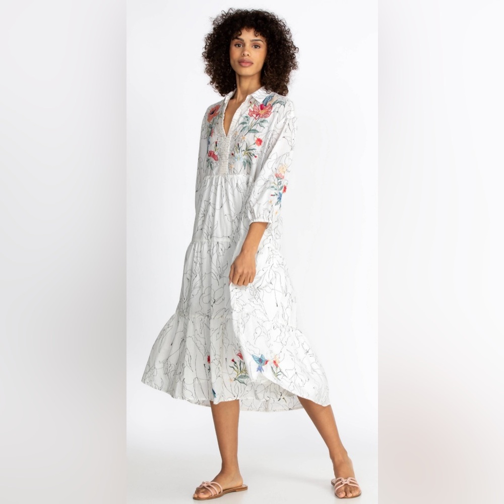 Johnny Was ‘Jordan’ Tiered Wanderer Dress - Picture 2 of 12